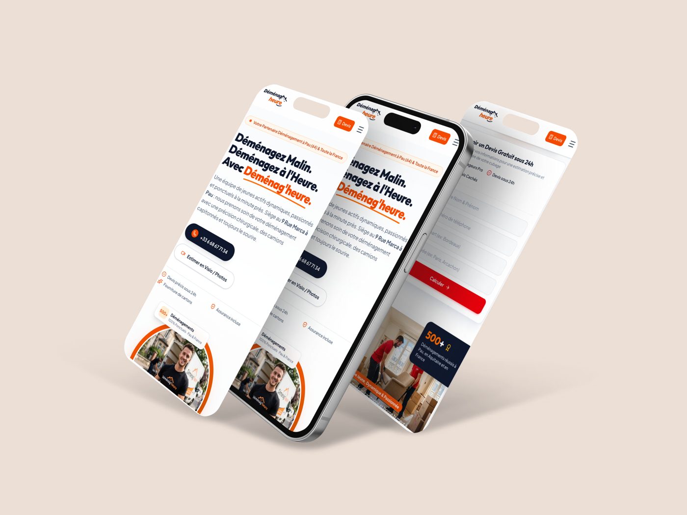 Site otimizado para telemóvel num iPhone